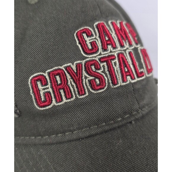 Friday The 13th Camp Crystal Lake Distressed Hat Adjustable Frayed Horror Green - Picture 5 of 10
